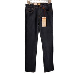 Weatherproof vintage jeans mens 30x30 blue denim skinny slim fit stretch dark